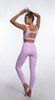 Danci Sports 2 Pieces Comfortable Yoga wear Solid color hollow design sports bra high waist nude sense of fitness pants yoga set