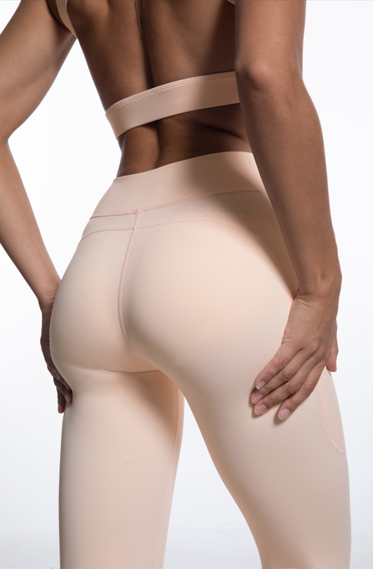 Danci Sports 2023 New fashion large backless sports bra cross waist head with double pocket sports pants yoga set