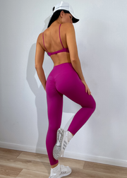 Danci Sports 2023 Sexy Gym Fitness Set Sports Bra Special Cross Front Scrunch Butt Lift High waist Leggings