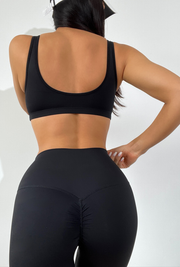 Danci Sports 2023 Gym Fitness Set Two Pieces Bra & Leggings Scrunched front Crop top scrunch sexy long leggings butt lift for women fitness yoga sports